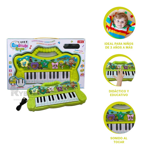 Teclado Resistente A Golpes De Color Verde Y+regalo Stickers