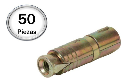 50 Taquetes Expansores Zincados De 3/8 - 16
