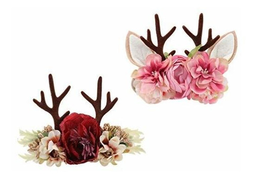 Disfraz Bebe - Beaupretty 2pcs Christmas Reindeer Antlers He