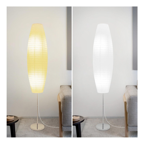 Lámpara De Pie Moderna Con Pantalla De Papel De 150 Cm