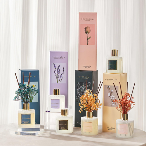 Juego De Difusor Con Flor Preservada Y Aroma A Vainilla