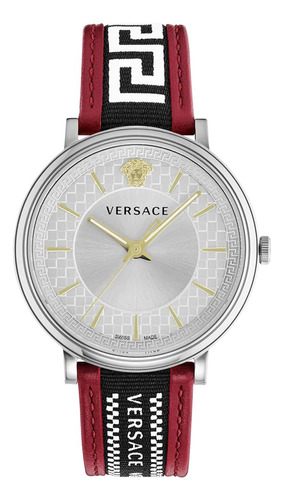 Relojes Versace Hombre Rojo 42 Mm Colección V-circle
