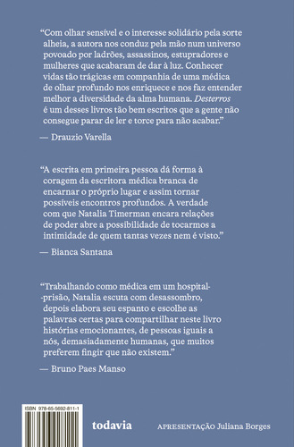Desterros: Historias De Um Hospital-prisao, De Natalia Timerman. Editorial Todavia, Capa Mole, Edição 1 Em Português, 2025