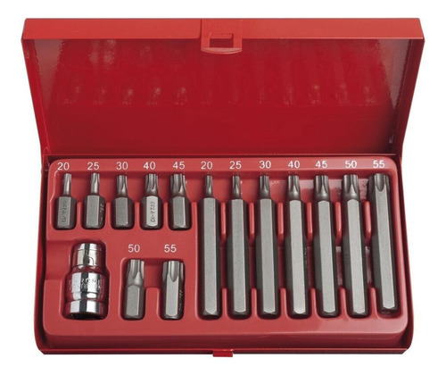 Ponteira Torx  Eda Longo/curto   Kit 16pecas  8sq