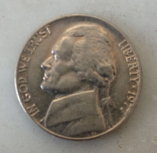 Moneda 5 Centavos Dólar 1977 Bien Conservada. 