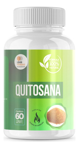 Quitosana Chitosan 60 Cápsulas 500 Mg Sabor Neutro