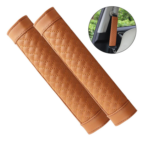 2 Auto Coche Pu Almohadillas Del Cinturón De Seguridad