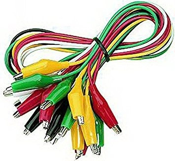 Imagen 2 de 7 de Conector Cable Cocodrilo Alligator Plug 50cm X 10u