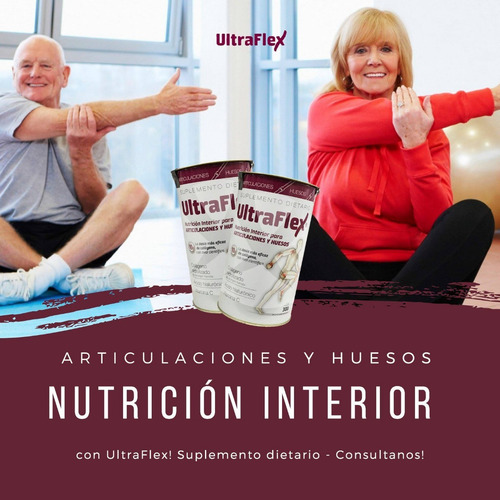 Imagen 5 de 8 de Ultraflex Colageno Hidr. Huesos Y Articulaciones Combo X 3