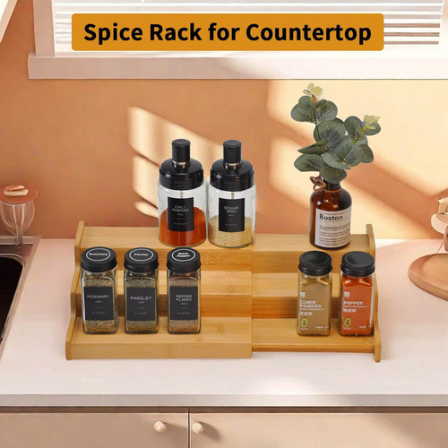 Jindowin Spice Rack Organizer Para Gabinete, Organización De