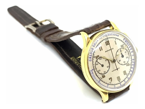 Reloj Movado Cronógrafo Oro 18k Vintage Cuotas