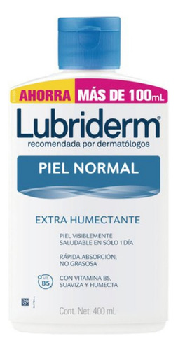 Lubriderm Crema Corporal Piel Normal Extra Humectante 400ml