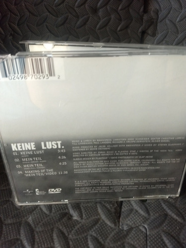 Rammstein Keine Lust Dvd (Usado)