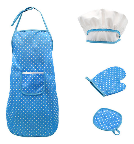 Set De Utensilios De Cocina Para Niñas Chef Boys Y (azul) Ba