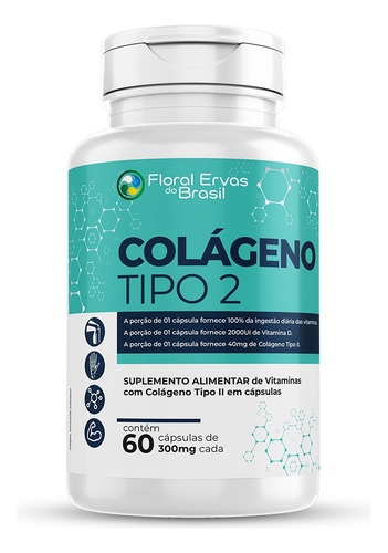 Colágeno Tipo 2 I I 6x 60 Cáp + Vitaminas Máximo 1 Ao Dia