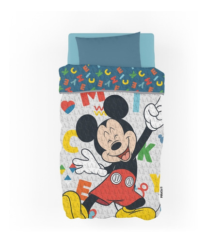 Cubrecama Mickey- Minie-covertor Quilt Minie Y Mickey-piñata