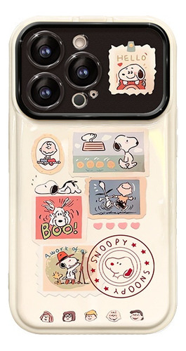 T Bonita Y Moderna Funda Con Dibujos Animados De Snoopy