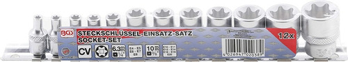 Imagen 3 de 4 de Bgs 2038 Juego De Dados Torx Hembra E4 - E20 12 Pzas
