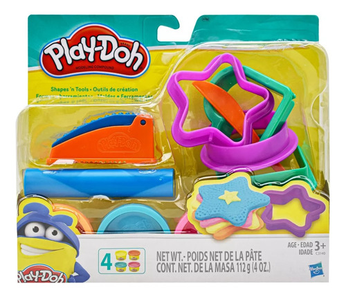 Play Doh Formas Y Herramientas 4 Botes 112g Hasbro