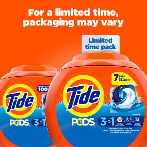 Detergente Líquido Para Lavandería Tide Pods Original 42 Uni