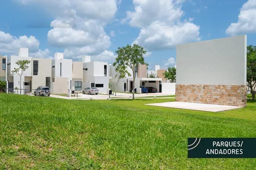 Casa Nueva En Renta En Privada Zensia Con Sistema De Riego En Conkal, Mérida.