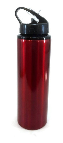 Imagen 3 de 8 de Botella Deportiva De Aluminio 750 Ml Tapa Y Pico Rebatible