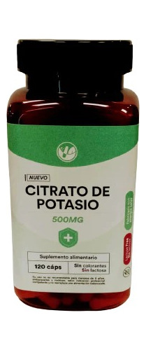 Citrato De Potasio Natural Farm 120 Caps 500 Mg