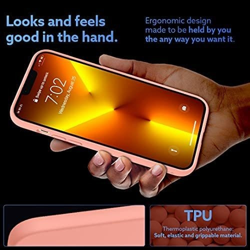 Imagen 4 de 7 de Funda Caseology Nano Pop Silicone Para iPhone 13 Pro - Rosa