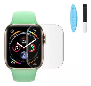 Kit 2 Pelicula Para Relógio Apple Watch Uv Vidro Borda Curva