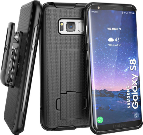 Funda Con Clip Y Soporte Para Galaxy S8 Carcasa Delgada