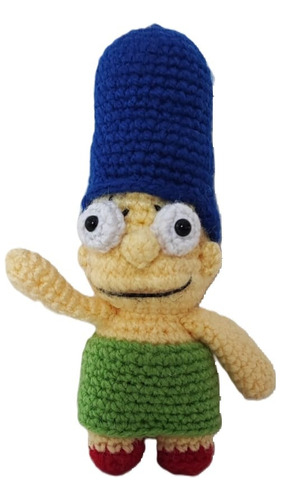 Amigurumi Llavero (crochet) Marge Simpson 12cm