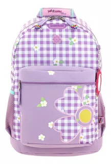 Mochila Happy Girl Flor Estamapdo Lila Hg65963 Primaria Chenson