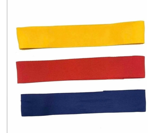 Imagen 2 de 9 de Kit Theraband 3 Bandas Elásticas Circulares Tiraband