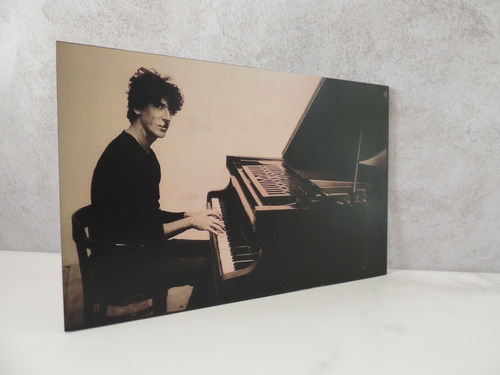 Cuadros Rock Nacional Charly Garcia Y Piano Art - 27x42 Cm