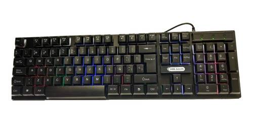 Teclado Gamer Hbl Tech Tec600 Retroiluminado Led Usb