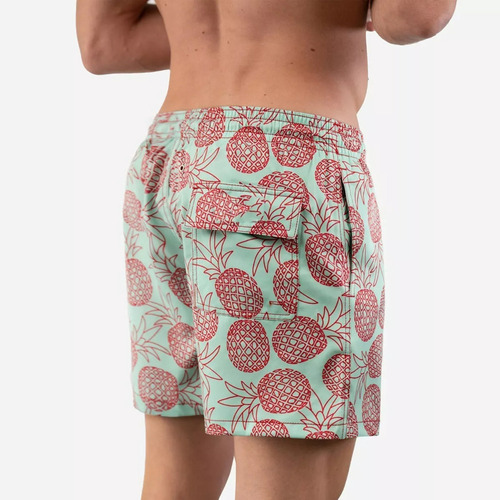 Shorts De Playa Hombre Hawaianos Talla Grande Con Bolsillos