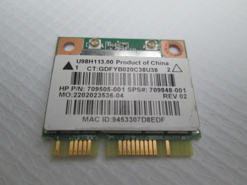 Tarjeta Wifi Wireless Hp 15 F272 Realtek Rtl8188ee Seminueva