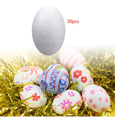 Huevos De Espuma Huevos De Pascua Huevos 30 Piezas 8cm