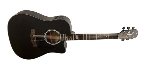 Violão Giannini Elétroacustíco Folk Cutaway Satin Black