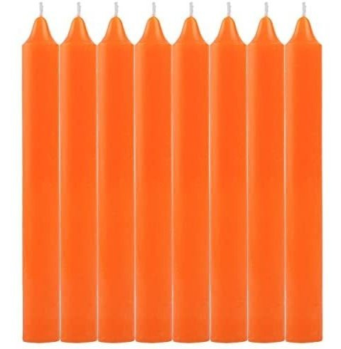 Velas Lisas Naranja Pack X6!!!