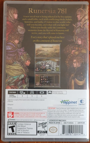 Brigandine The Legend Of Runersia - Switch (Usado)