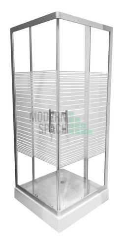 Shower Door Con Receptaculo Vidrio Templado 80x80x185 Cm