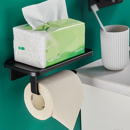 Portarrollos De Papel Tisú Soporte De Papel Con Estante Para