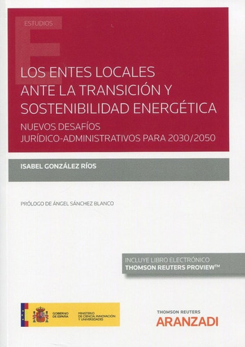Libro Entes Locales Ante La Transicion Y Sostenibilidad E...