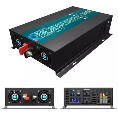 Inversor Tensão 24v 110/127v 3000w 6000w Onda Senoidal Pura