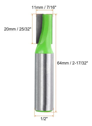 Broca De Enrutador Con Punta De Carburo De 1/2 Pulgada