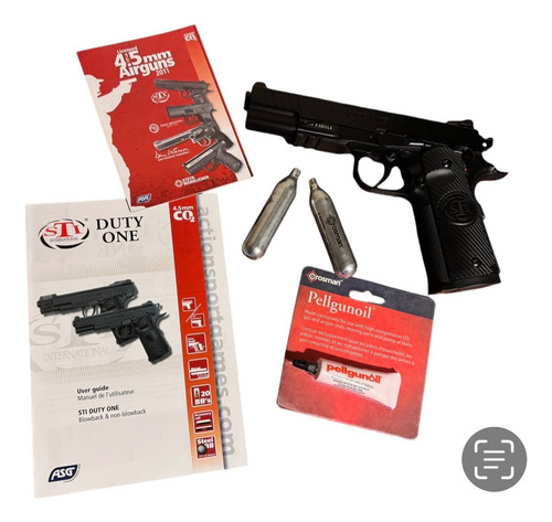 Pistola De Co2 De 4,5 Mm Sti Duty One Metal Negro 45 Mm (Usado)