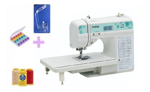Imagem 1 de 2 de Maquina De Costura Qb9110 + Bobinas + Linhas + Suporte