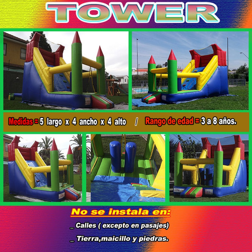 Imagen 3 de 10 de Arriendo De Juegos Inflables Tradicionales Y Acuáticos.