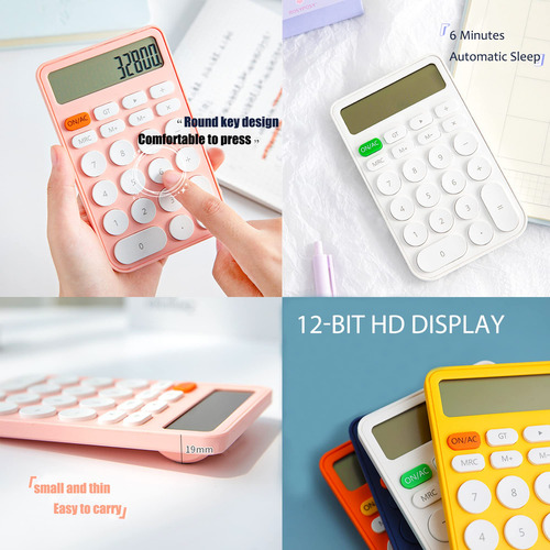 Calculadora Estándar De 12 Dígitos, Pantalla Grande De Escri